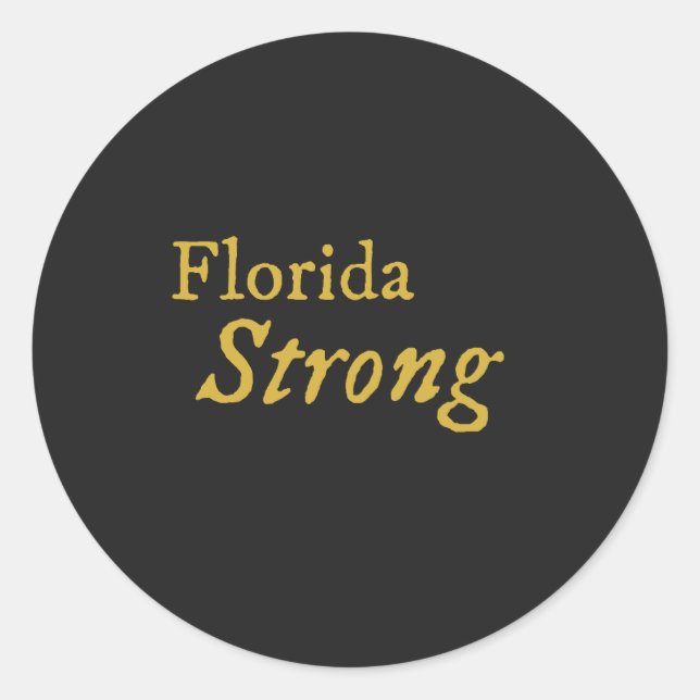 Florida Strong Runder Aufkleber (Vorderseite)