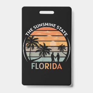 Florida Summer Beach Vintag Sunset Ausweis