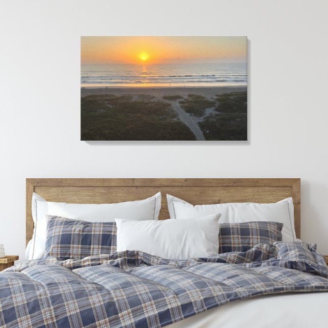 Florida Sunrise Beach Foto Cocoa Beach Florida Leinwanddruck (Insitu (Schlafzimmer))