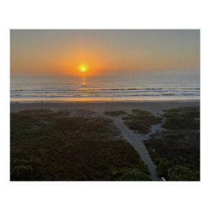 Florida Sunrise Beach Foto Cocoa Beach Florida Poster