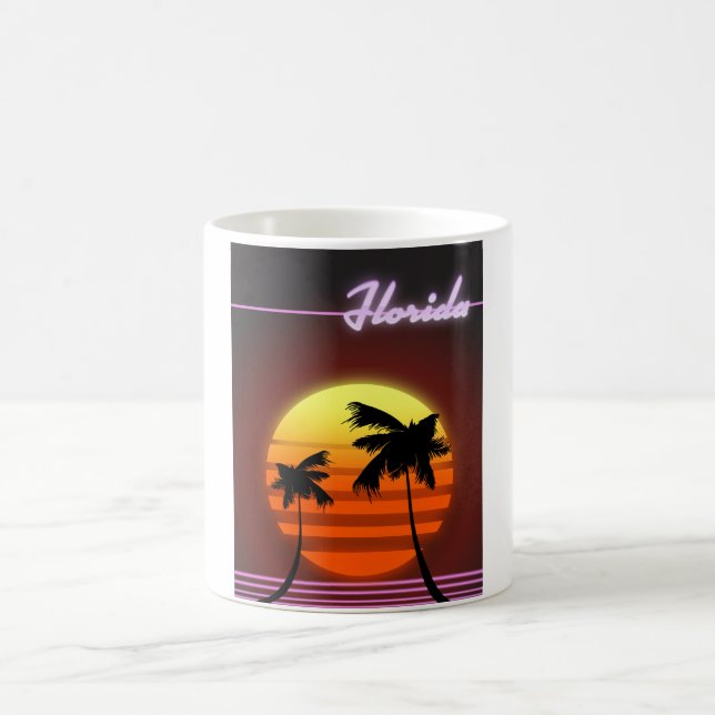 Florida Sunset 1984 Poster Kaffeetasse (Mittel)