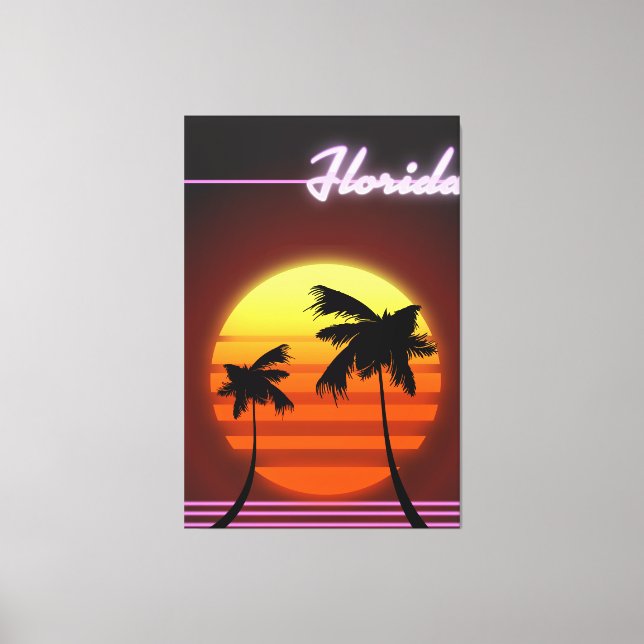 Florida Sunset 1984 Poster Leinwanddruck (Vorderseite)
