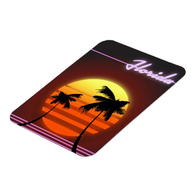 Florida Sunset 1984 Poster Magnet (Linke Seite)