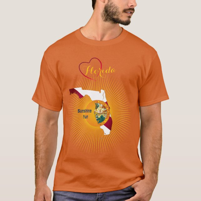 Florida Sunset Fun T-Shirt (Vorderseite)