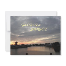 FLORIDA SUNSET GREETCARD