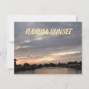 FLORIDA SUNSET GREETING CARTE