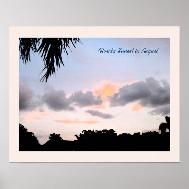 Florida Sunset in August Poster (Vorne)