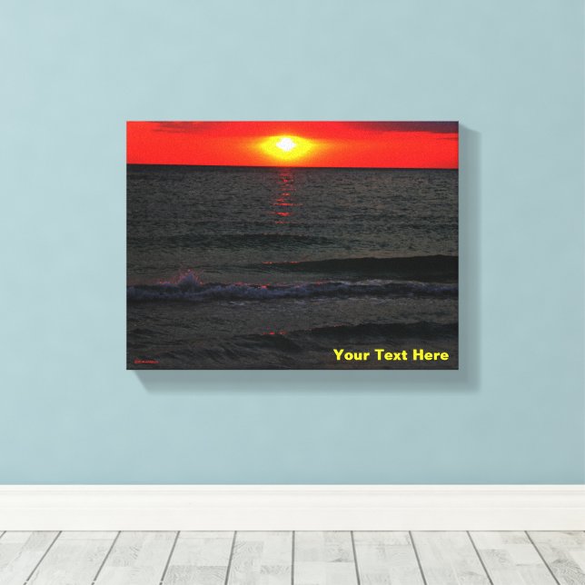 Florida Sunset Leinwanddruck (Insitu (Holzboden))