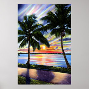 Florida Sunset on the Coast Poster