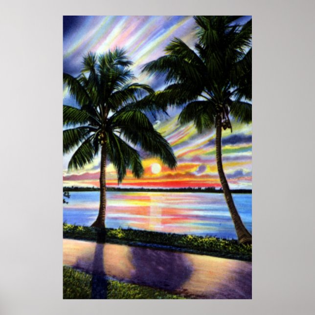 Florida Sunset on the Coast Poster (Vorne)