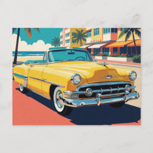 Florida Sunshine Klassiker Auto Postkarte