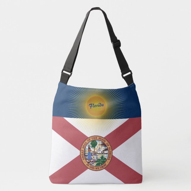 Florida Sunshine Spaß Tragetaschen Mit Langen Trägern (Vorderseite)