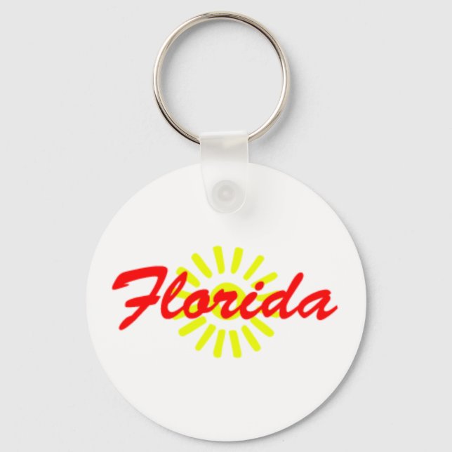 Florida Sunshine Staat Souvenir Florida Style Schlüsselanhänger (Vorderseite)