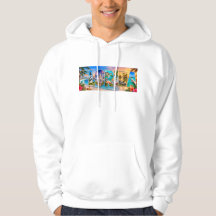 Florida Sunshine State Tropischer Reise-Hoodie