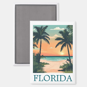 Florida Sunshine State – Tropisches Strandparadies Magnet