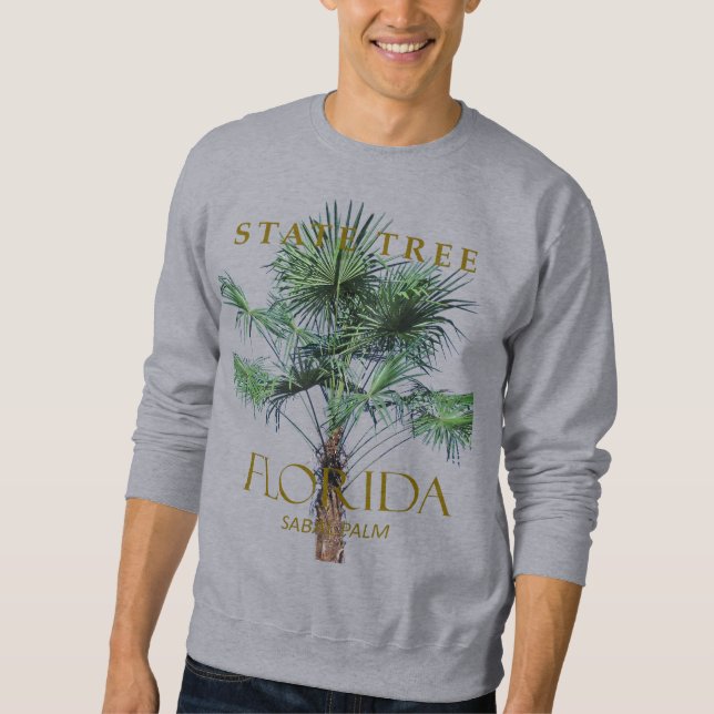 Florida Territory Sabal Palm Tree Design Sweatshirt (Vorderseite)