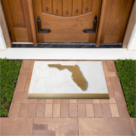 Florida Theme Elegant Modern Chic Gold & Marble   Fußmatte