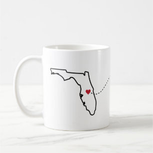 Florida to Texas - Heart2Heart Coffee Tasse