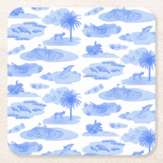 Florida Toile Untersetzer (Cornflower Blue)