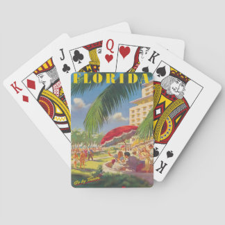 Florida Travel Poster Klassische Spielkarten