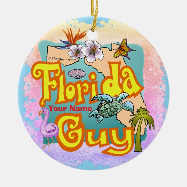 Florida Typ Keramik Ornament (Vorne)