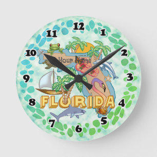 Florida-Uhr Runde Wanduhr