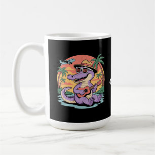 Florida Urlaub Niedlich Cooler Sommer Alligator Fu Kaffeetasse