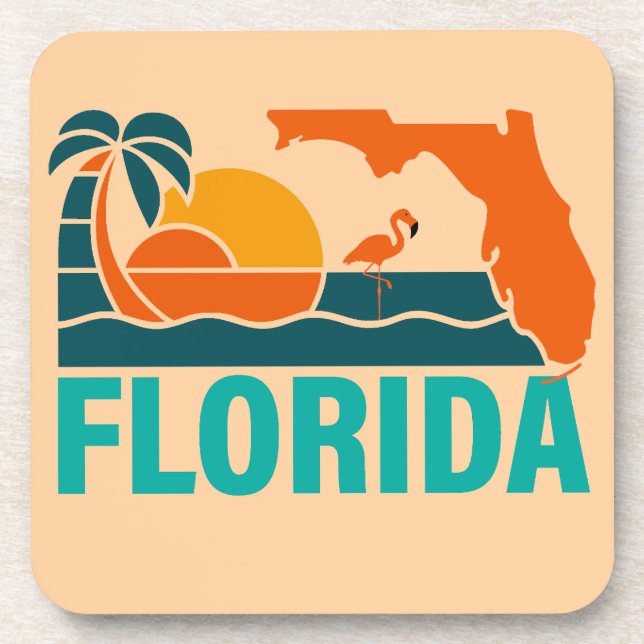 Florida, USA Getränkeuntersetzer (Vorderseite)