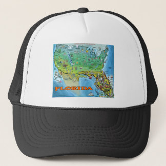 Florida USA Karte Truckerkappe