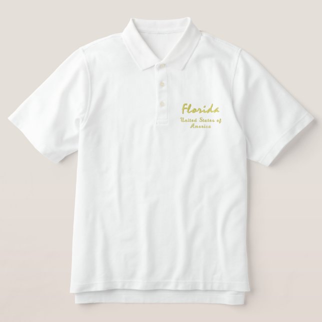 Florida USA Polo Shirt (Design Vorderseite)