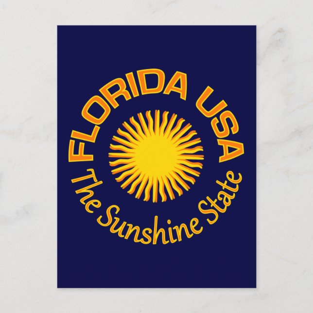 Florida USA Postkarte - anpassen (Vorderseite)