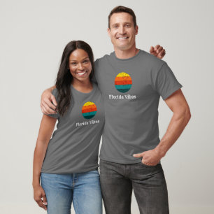 Florida Vibes Retro Sunset USA T - Shirt