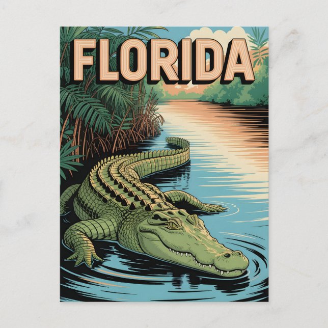 Florida Vintage  Postkarte (Vorderseite)