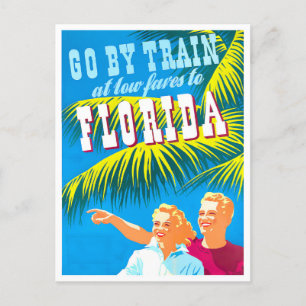 Florida Vintage-Reise-Postkarte Postkarte