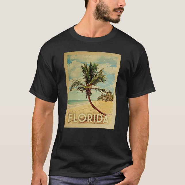 Florida Vintage T - Shirt - Strand (Vorderseite)