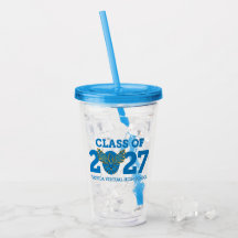 Florida Virtual HS Abschlussklasse 2027 Acryl-Tumb