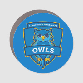 Florida Virtual Middle School Owls Car Magnet