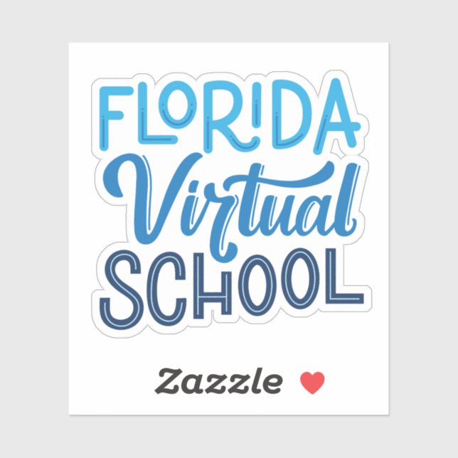 Florida Virtual School Hand Letter Sticker (Blatt)