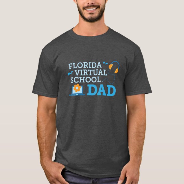 Florida Virtual School Vater T - Shirt (grau) (Vorderseite)