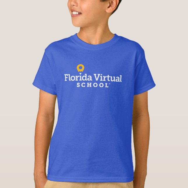 Florida Virtual School Youth T - Shirt (Royal) (Vorderseite)