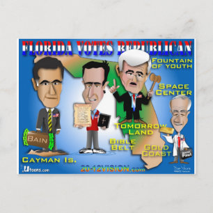 Florida Votes 4 Republikaner Postkarte