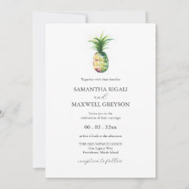 Florida Wedding Invitations Watercolor Pineapple Einladung