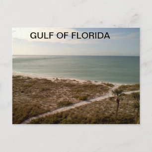 Florida-Weg, der zum Ufer führt Postkarte