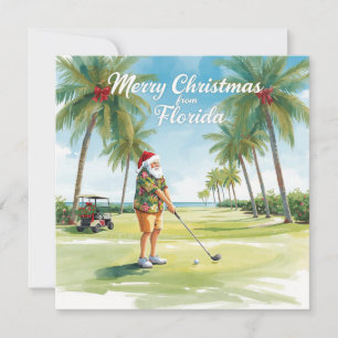 Florida Weihnachten Santa Golf spielen