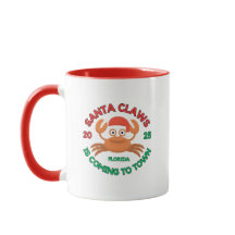 Florida Weihnachts-Kaffeetasse Santa Claws