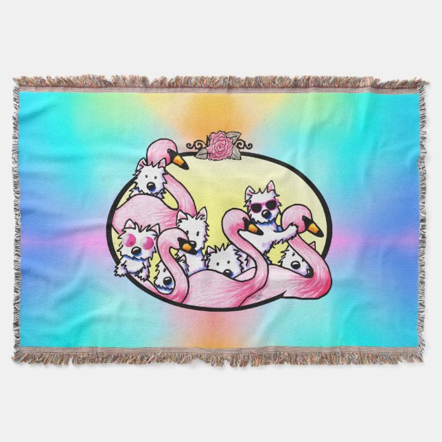 Florida Westies Throw Blanket Decke (Vorderseite)