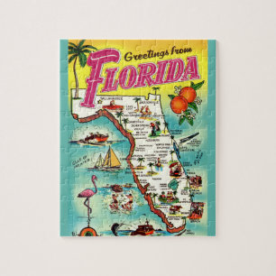 Florida Willkommenskarte 8x10 Puzzle