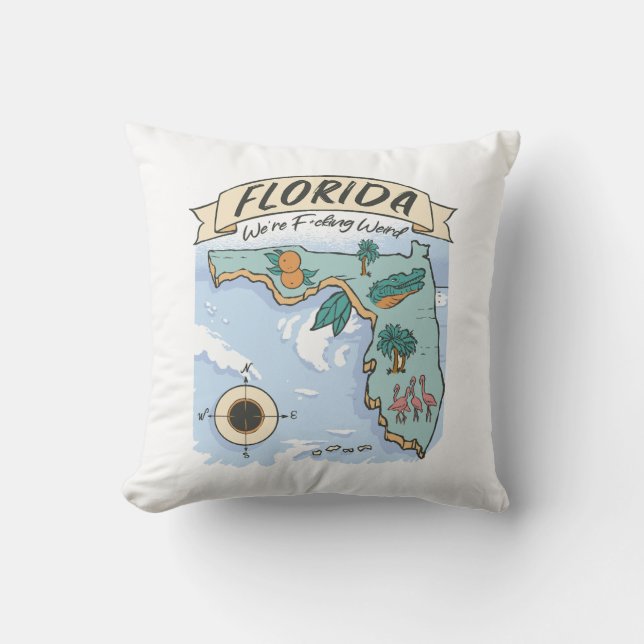 FLORIDA WIR SIND F*CKING WEIRD UNITED STAATEN MAP KISSEN (Vorderseite)