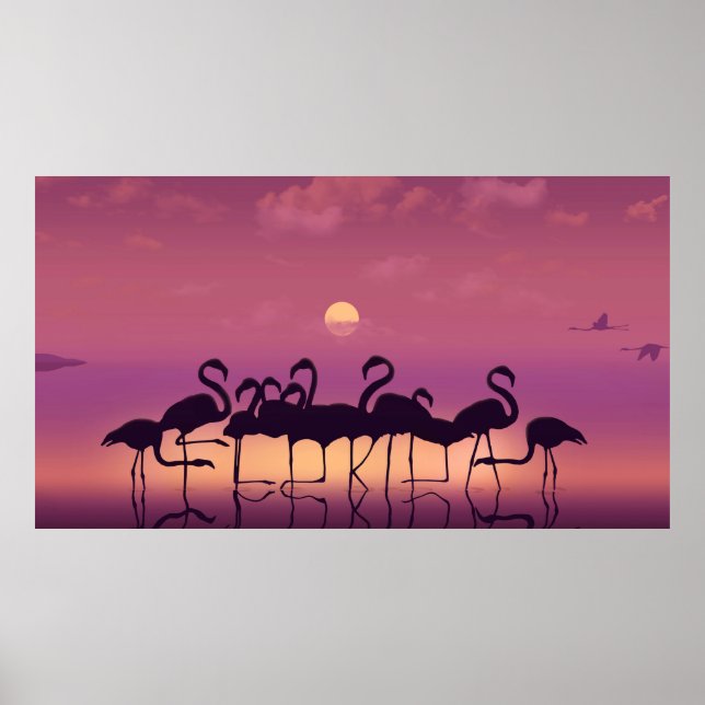 Florida wird in den Beinen einer Herde f Poster (Vorne)