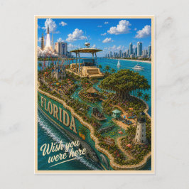Florida | Wish You Were Here | State-Serie Postkarte